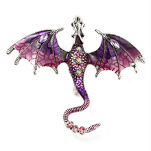 Lade das Bild in den Galerie-Viewer, Mystische Anstecknadel Brosche Drachen Dragon verschiedene Farben