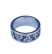 Lade das Bild in den Galerie-Viewer, Ring Fingerring Bandring Edelstahl Keltischer Knoten Biker Rocker