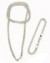 Lade das Bild in den Galerie-Viewer, "Silver Viper Set" Edelstahl Schmuckset – Kette & Armband, 60 cm / 21,5 cm