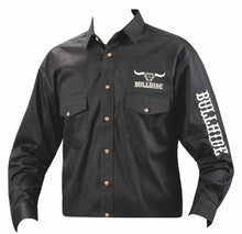 Lade das Bild in den Galerie-Viewer, Westernhemd Hemd Rodeo Bullhide schwarz Bestickt Cowboy