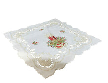 Lade das Bild in den Galerie-Viewer, Creme farbene Weihnachtsdecke Tischläufer Tischdecke Mitteldecke Tischband