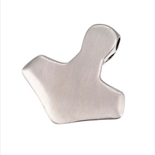 Lade das Bild in den Galerie-Viewer, Raben-Mjölnir Edelstahl Kettenanhänger 34 x 33,5 x 8 mm, Bohrung 4 mm