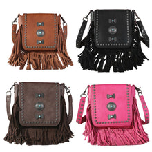 Lade das Bild in den Galerie-Viewer, Mariposa Westerntasche Crossbody Hobo Schultertasche Umhängetaschen mit Fransen