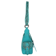 Lade das Bild in den Galerie-Viewer, Pauline Handtasche Schultertasche Westerntasche Florale Prägung