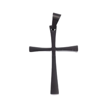 Lade das Bild in den Galerie-Viewer, Classic Faith Steel Kreuz-Anhänger aus Edelstahl Silber / Gold o. Schwarz