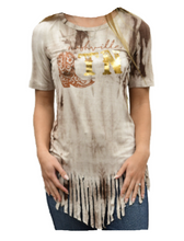 Lade das Bild in den Galerie-Viewer, Kickin`Nashville T-Shirt Westernshirt Westernwear Fransen Line Dance Western