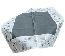 Lade das Bild in den Galerie-Viewer, Tischläufer Tischdecke Mitteldecke Tischband gestickt Rosen Silber Grau Weiss