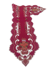 Lade das Bild in den Galerie-Viewer, Rot- Goldener Traum Weihnachtsdecke Tischläufer Tischdecke Mitteldecke Tischband