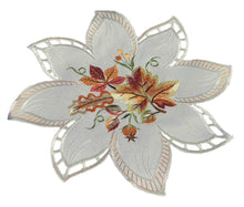 Lade das Bild in den Galerie-Viewer, Eichen Ahorn Kastanie Herbst Tischläufer Tischdecke Mitteldecke Deckchen creme