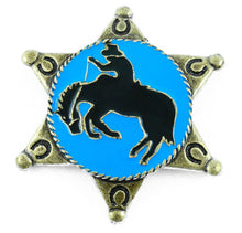 Lade das Bild in den Galerie-Viewer, Anstecker Pin Anstecknadel Sheriffstern Cowboy Rodeo Country Wilder Westen 02