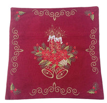 Lade das Bild in den Galerie-Viewer, Rot- Goldener Traum Weihnachtsdecke Tischläufer Tischdecke Mitteldecke Tischband