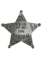 Lade das Bild in den Galerie-Viewer, Anstecker Pin Sheriffstern US Marshal Historische Nachbildung Made in USA
