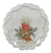 Lade das Bild in den Galerie-Viewer, Creme farbene Weihnachtsdecke Tischläufer Tischdecke Mitteldecke Tischband