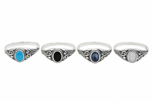 Lade das Bild in den Galerie-Viewer, Celestia Grace 925er Silberring Fingerring – filigranes Design mit Steinbesatz