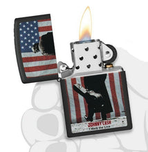 Lade das Bild in den Galerie-Viewer, Zippo Feuerzeug - Johnny Cash Flag I walk the Line in Zippobox