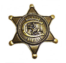 Lade das Bild in den Galerie-Viewer, Anstecker Pin Sheriffstern Sheriff Pferd Texas Western Country Wilder Westen 05