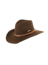 Lade das Bild in den Galerie-Viewer, Bandit von SCIPPIS Cowboyhut Westernhut braun Wollfilz Line Dance