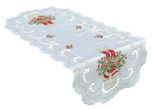 Lade das Bild in den Galerie-Viewer, Creme farbene Weihnachtsdecke Tischläufer Tischdecke Mitteldecke Tischband