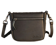 Lade das Bild in den Galerie-Viewer, Carmelita Handtasche Schultertasche Westerntasche Fransen Leder Prägung