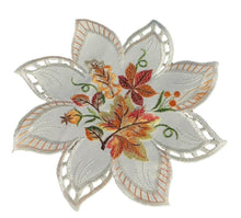 Lade das Bild in den Galerie-Viewer, Eichen Ahorn Kastanie Herbst Tischläufer Tischdecke Mitteldecke Deckchen creme