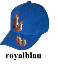 Lade das Bild in den Galerie-Viewer, Kinder Cap, Basecap, Mütze mit Schild und bestickt mit Pferd - Pferde