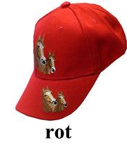 Lade das Bild in den Galerie-Viewer, Kinder Cap, Basecap, Mütze mit Schild und bestickt mit Pferd - Pferde