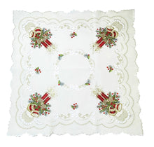 Lade das Bild in den Galerie-Viewer, Creme farbene Weihnachtsdecke Tischläufer Tischdecke Mitteldecke Tischband