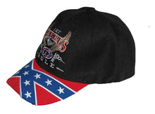 Lade das Bild in den Galerie-Viewer, Baseballcap Cap mit Schirm schwarz Let the Rebels rule