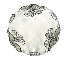 Lade das Bild in den Galerie-Viewer, Weiße Maiglöckchen Tischläufer Tischdecke Mitteldecke Deckchen gestickt