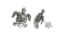 Lade das Bild in den Galerie-Viewer, Ohrstecker Schildkröte Turtle Ohrringe aus 925er Sterling Silber