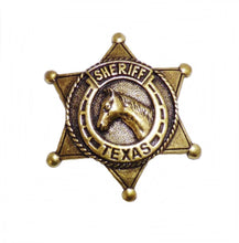 Lade das Bild in den Galerie-Viewer, Anstecker Pin Sheriffstern Sheriff Pferd Texas Western Country Wilder Westen