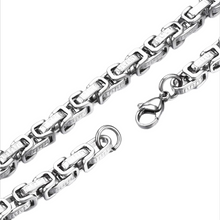 Lade das Bild in den Galerie-Viewer, „Silberpfad Nexus“ Edelstahl Armband Kettenarmband 22 cm lang, 5 mm stark
