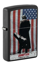 Lade das Bild in den Galerie-Viewer, Zippo Feuerzeug - Johnny Cash Flag I walk the Line in Zippobox