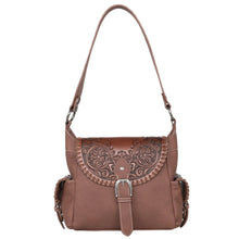 Lade das Bild in den Galerie-Viewer, Pauline Handtasche Schultertasche Westerntasche Florale Prägung