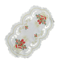 Lade das Bild in den Galerie-Viewer, Creme farbene Weihnachtsdecke Tischläufer Tischdecke Mitteldecke Tischband