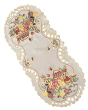 Lade das Bild in den Galerie-Viewer, Osterdecke beige rosa Ostern Osterhasen Tischläufer Tischdecke Mitteldecke