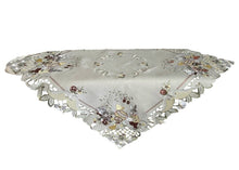 Lade das Bild in den Galerie-Viewer, Osterhasen silber / grau Tischläufer Tischdecke Mitteldecke Deckchen gestickt