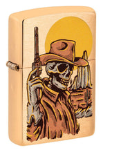 Lade das Bild in den Galerie-Viewer, Zippo Feuerzeug "Wild West Skeleton" in Zippobox