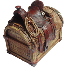 Lade das Bild in den Galerie-Viewer, Box Truhe Saddle Western Sattel Westerndeko Cowboy Lasso Pferd