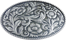 Lade das Bild in den Galerie-Viewer, Gürtelschnalle Buckle Gürtelschliesse Westernblumenornament Country Line Dance 2