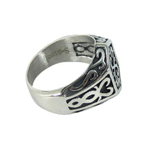 Lade das Bild in den Galerie-Viewer, Fingerring Edelstahl Odins Ring Wikinger Biker Rocker