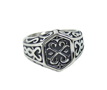 Lade das Bild in den Galerie-Viewer, Fingerring Edelstahl Odins Ring Wikinger Biker Rocker
