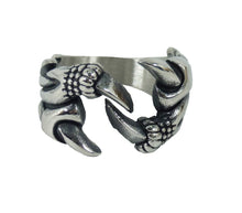 Lade das Bild in den Galerie-Viewer, Ring Fingerring Edelstahl Drachenkralle Biker Rocker