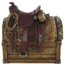 Lade das Bild in den Galerie-Viewer, Box Truhe Saddle Western Sattel Westerndeko Cowboy Lasso Pferd
