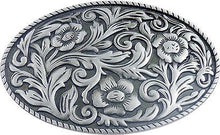 Lade das Bild in den Galerie-Viewer, Gürtelschnalle Buckle Gürtelschliesse Westernblumenornament Country Line Dance 2