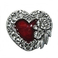 Lade das Bild in den Galerie-Viewer, Gürtelschnalle Buckle Gürtelschliesse Western Rose Herz Country Line Dance