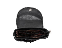 Lade das Bild in den Galerie-Viewer, Florentine Handtasche Schultertasche Westerntasche Fransen Florale Prägung