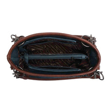 Lade das Bild in den Galerie-Viewer, Geräumige Handtasche Schultertasche Westerntasche Montana West Stickerei Nieten