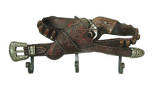 Lade das Bild in den Galerie-Viewer, 3er Kleiderhaken Garderobehaken Wandhaken Western Belt & Gun, Holster Colt 30cm