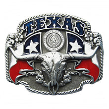 Lade das Bild in den Galerie-Viewer, Gürtelschnalle Buckle Gürtelschließe für Wechselgürtel Longhorn Texas Lone Star